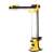Rechargeable work light, 3300 lumens, yellow, side view, angled