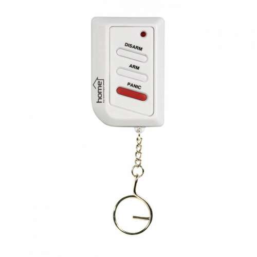 Home Security Alarm Remote Control, white, with keychain