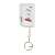 Home Security Alarm Remote Control, white, with keychain
