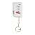 Home Security Alarm Remote Control, white, with keychain