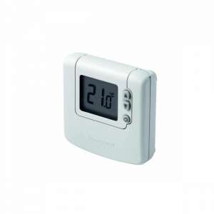 Honeywell Home DT90A1008 digitaler Raumthermostat, weiß, 3/4 Ansicht - Raumthermostate