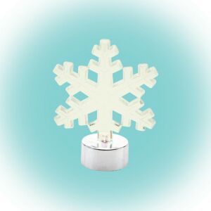 LED Hópehely Asztali Dísz - Meleg Fehér Fény - Home