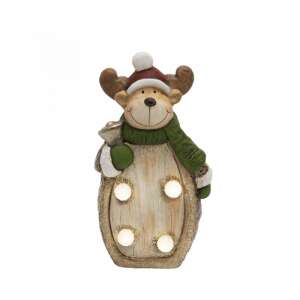 Karácsonyi LED-es Rénszarvas Asztali Dísz - 17 cm