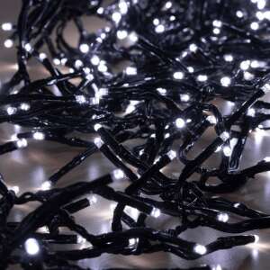 LED cluster string lights, cold white, 8 functions, timer, remote control - Home by Somogyi