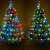 Micro LED fairy lights with 12 programs, RGB color changing, 100 LEDs, decorating a Christmas tree