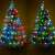 Micro LED fairy lights with 12 programs, RGB color changing, 100 LEDs, decorating a Christmas tree