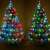 Micro LED fairy lights with 12 programs, RGB color changing, 100 LEDs, decorating a Christmas tree