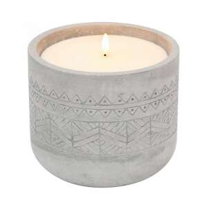 LED-es kő mécses pislákoló lánggal, dekoratív kő tartó - Mécses