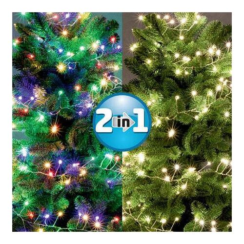 Mikro LED klaszter fényfüzér, 600 LED, 3+9 m, többszínű, 8 db. 164685993 - Dekoráció