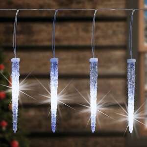 Icicle light string, 240 cold white LED, IP44 power adapter - Home by Somogyi