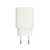 Weißes USB-Wandladegerät mit QC und PD, 20W