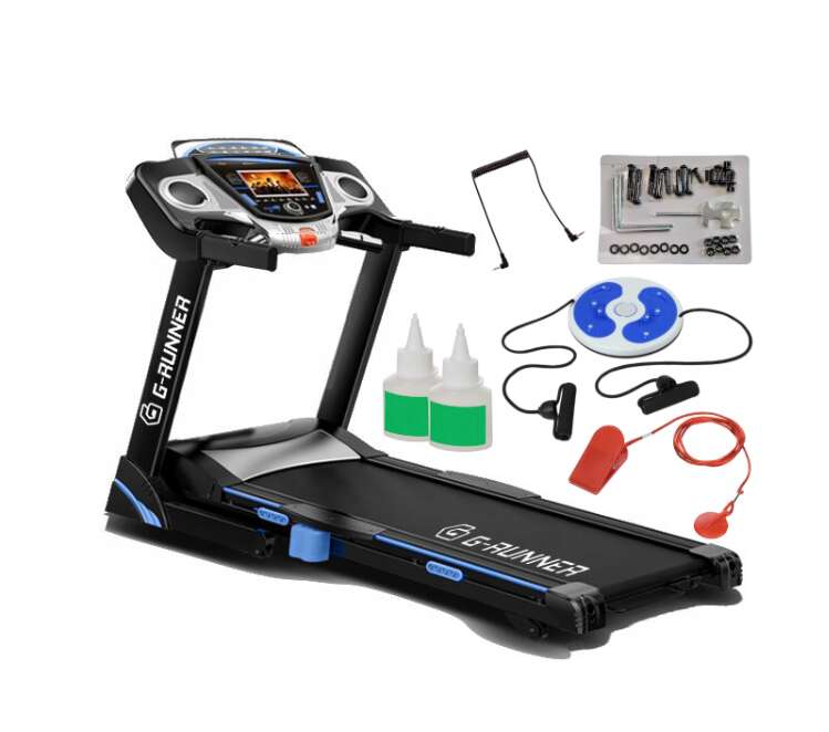 G-Runner 500 Classic összecsukható elektromos Futópad kiegészítőkkel, 3 HP motor, 18.8 km/h, maximális felhasználói súly 140 kg