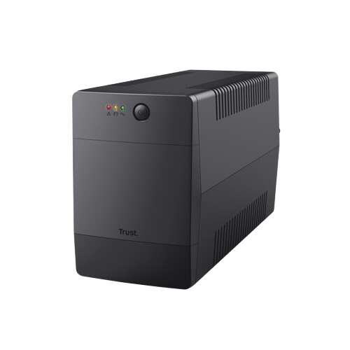 Trust Paxxon 600W UPS, black, angled view