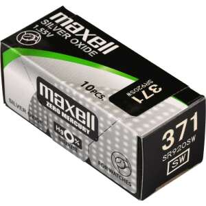 Maxell 371 SR920SW ezüst-oxid akkumulátor, 10 darabos csomag - Elem & akkumulátor