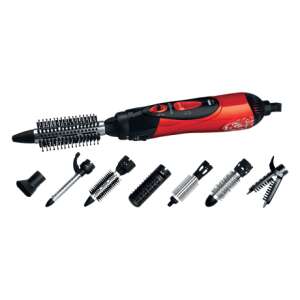 Sencor SHS 7551RD Heißluftstyler mit 7 Aufsätzen, rot - Haarstyling-Bürste