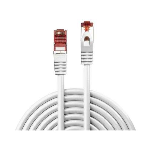 Kabel sieciowy RJ45 Lindy, 3m, biały, Cat.6 S/FTP