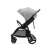 Kinderkraft Rine stroller, side view, grey and black