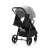 Kinderkraft Rine stroller, rear view, grey and black