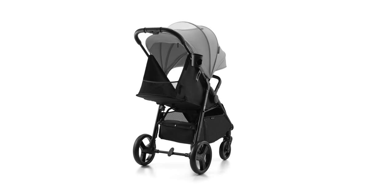 Kinderkraft Rine flat folding stroller with XXL canopy #grey-black 69439943