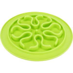 Trixie Slow Feed Napf für Hunde, grüner Silikon-Napf für Hunde, verhindert schnelles Fressen, für Nass- und Trockenfutter, rutschfest - Fressnäpfe für langsame Fütterung