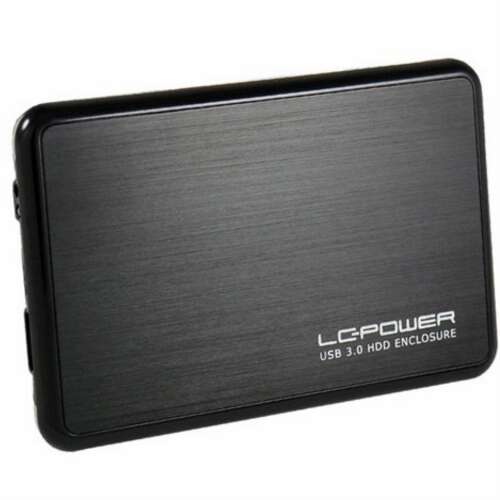 LC-POWER USB 3.0 HDD-Gehäuse, schwarz, externes Festplattengehäuse