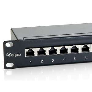 Equip 326424 19 inch 1U 6 port shielded Cat.6 patch panel - Patch Panel