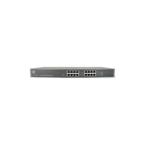 LevelOne GSW-1657 16 portos Gigabit Ethernet switch, elülső nézet