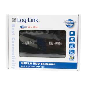 LogiLink USB 3.0 alumínum HDD ház 2.5"-os SATA HDD-hez 69499785 