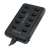 LogiLink USB 2.0 10 portos hub, ki/be kapcsolóval, fekete