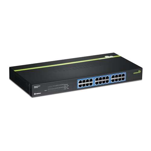 TRENDnet TEG-S24g 24-portový Gigabit GREENnet switch, predný pohľad