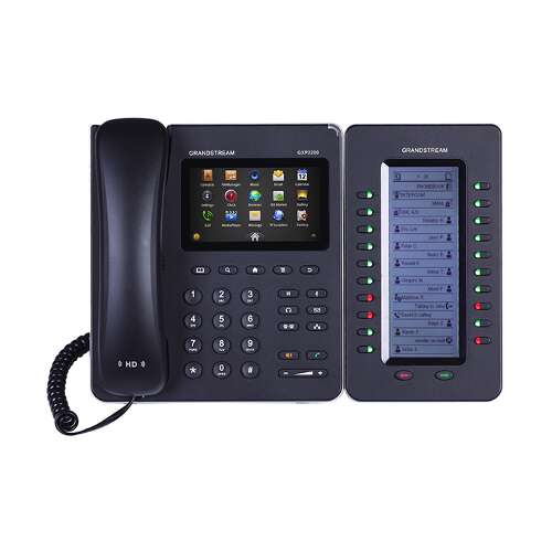 Grandstream GXP2200 VoIP phone with expansion module
