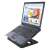 Trust Cyclone 16 inch laptop cooling pad, black, laptop in use