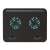Trust Cyclone 16 inch laptop cooling pad, black, top view with fans