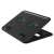Trust Cyclone 16 inch laptop cooling pad, black, angled view