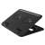 Trust Cyclone 16 inch laptop cooling pad, black, angled view