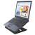 Trust Cyclone 16 inch laptop cooling pad, black, laptop in use