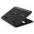 Trust Cyclone 16 inch laptop cooling pad, black, angled view