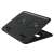Trust Cyclone 16 inch laptop cooling pad, black, angled view