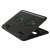 Trust Cyclone 16 inch laptop cooling pad, black, angled view