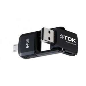 TDK Pen 2in1 64GB 2.0 fekete micro USB - Android 69510658 