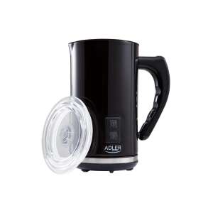 Adler Milk Frother AD4478, čierny, s vekom, telo z nehrdzavejúcej ocele, nepriľnavý povrch vo vnútri
