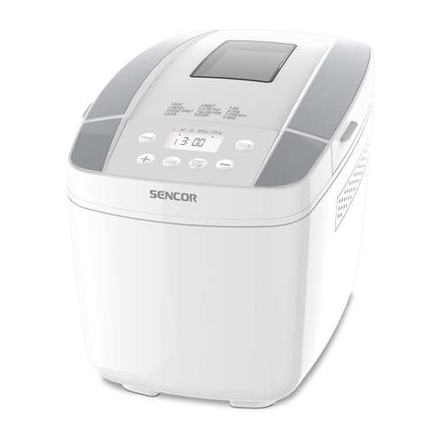 Sencor SBR0770WH bread maker, white and stainless steel, 1.2 kg capacity, 10 programs