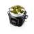 Eta Granello rice cooker with steaming basket filled with vegetables
