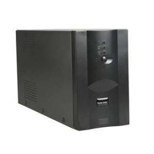 Energenie by Gembird UPS-PC-850AP 850VA Uninterruptible Power Supply, black, angled view - Gembird
