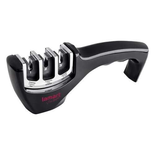 Lamart LT2058 3-Stage Knife Sharpener, Black