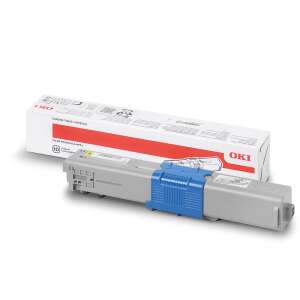 Oryginalny toner laserowy OKI C301 C321 Żółty 1,5K 44973533 - Toner do drukarki