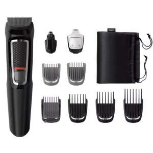 Philips Multigroom Series 3000 9 în 1 trimmer pentru bărbați, cu toate atașamentele, inclusiv trimmer pentru barbă, păr și nas - Philips Aparate de tuns corporale