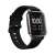 Xiaomi Haylou Smart Watch 2, fekete okosóra 1,4 hüvelykes képernyővel, amelyen az idő, a pulzus, a lépések, az elégetett kalóriák és a megtett távolság látható