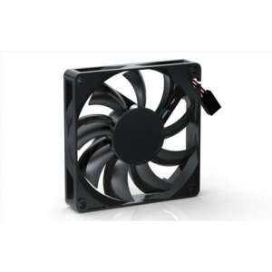 Ventilator PC Noiseblocker BlackSilent PRO P-1 80mm, negru, conector 3 pini - Ventilator de PC