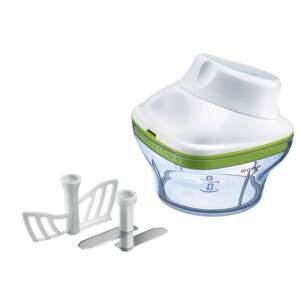 Westmark onion chopper with interchangeable blades, white and green, 250 ml capacity - Hand Chopper